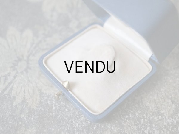 画像7: 1900年代 アンティーク 金彩入り ジュエリーボックス ブローチ用 スモーキーブルー  (7)