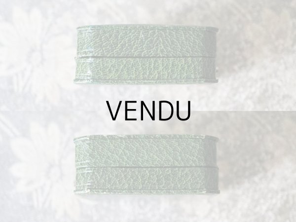 画像4: 1900年代 アンティーク ジュエリーボックス 金彩入り グリーン (4)
