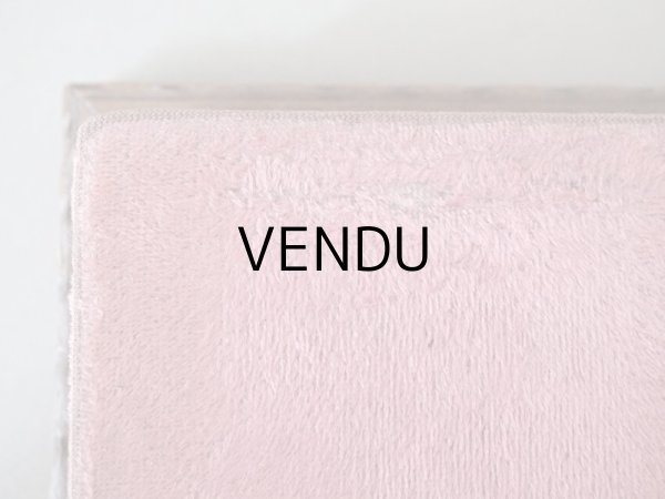 画像4: アンティーク とても小さな　ベルベットの台座 ピンク　13.4✗10.2✗4.2cm (4)