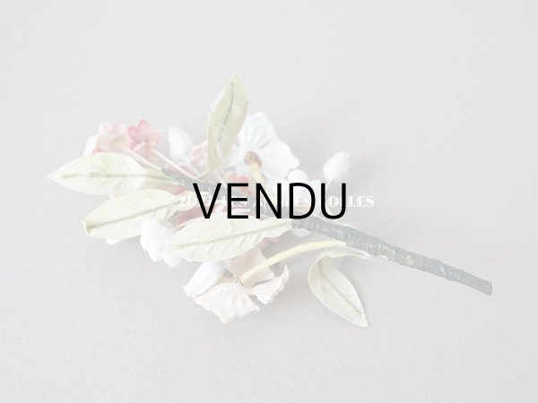 画像5: アンティーク ベルベットの小さな布花　ドールハット用 (5)