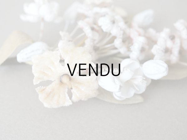 画像5: アンティーク ベルベットの小さな布花　ドールハット用 (5)