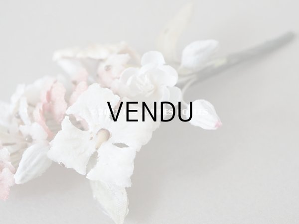 画像4: アンティーク ベルベットの小さな布花　ドールハット用 (4)