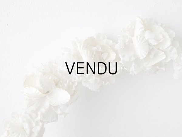 画像2: 1900年代 アンティーク 薔薇の布花のティアラ 花冠　 (2)