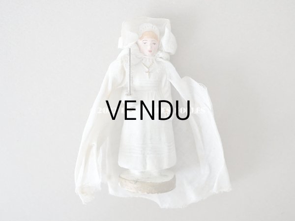 画像5: アンティーク 初聖体の石膏人形 プルミエール・コミュニオン (5)