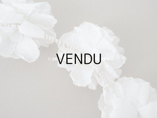 画像4: 1900年代 アンティーク 薔薇の布花のティアラ 花冠　 (4)