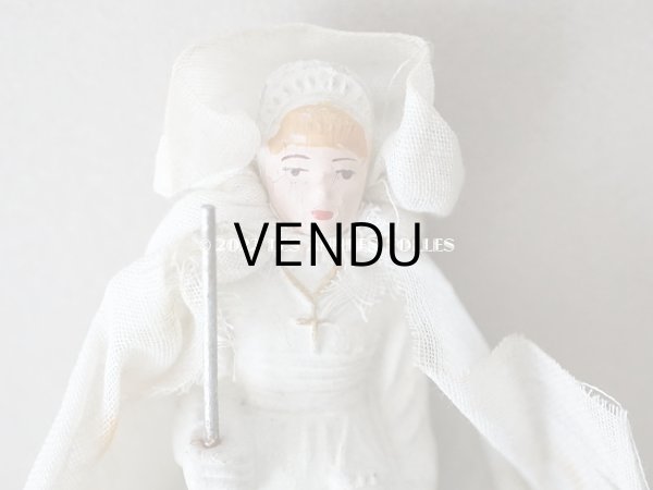 画像6: アンティーク 初聖体の石膏人形 プルミエール・コミュニオン (6)