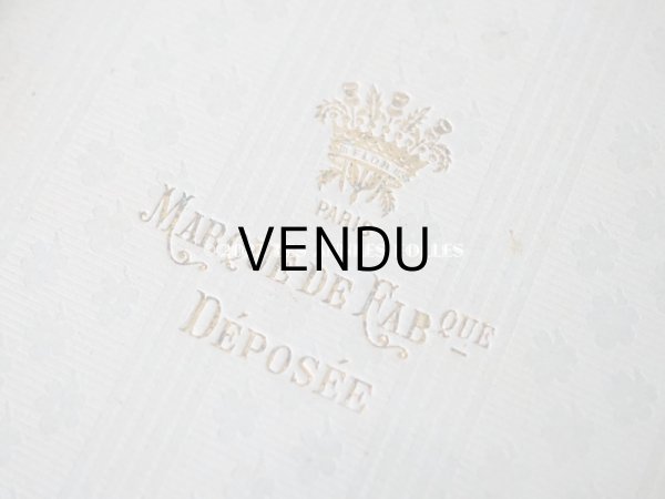 画像3: アンティーク  リボン装飾の大きなフォトフレーム　王冠のトレードマーク パリのアトリエ (3)