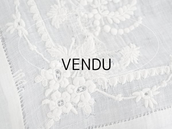 超レア　フランス19世紀　黒チュール布花ティアラ　美品　アンティーク　花冠 file.jpg