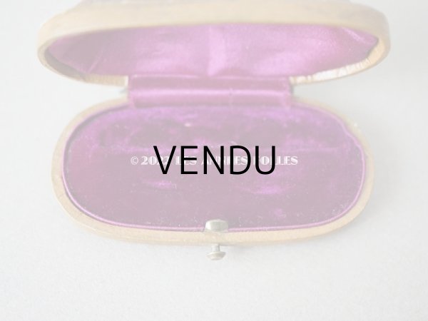 画像6: 19世紀末　アンティーク 本革製 ブローチ用 ジュエリーボックス　キャメル (6)