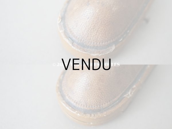 画像3: 19世紀末　アンティーク 本革製 ブローチ用 ジュエリーボックス　キャメル (3)