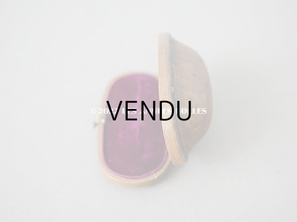 画像4: 19世紀末　アンティーク 本革製 ブローチ用 ジュエリーボックス　キャメル (4)