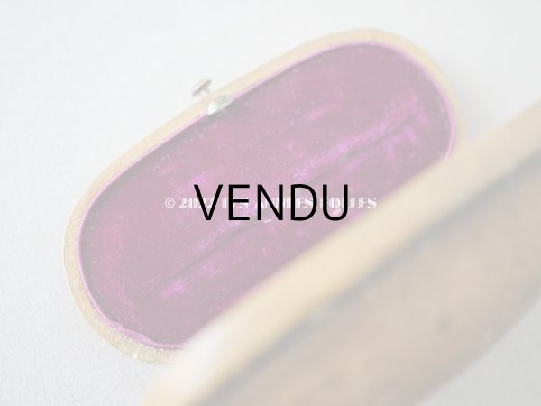 画像7: 19世紀末　アンティーク 本革製 ブローチ用 ジュエリーボックス　キャメル (7)