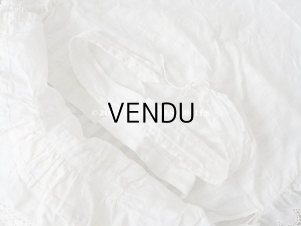 画像15: アンティーク ピンクのシルクリボンが結ばれた　赤ちゃんのおくるみ (15)