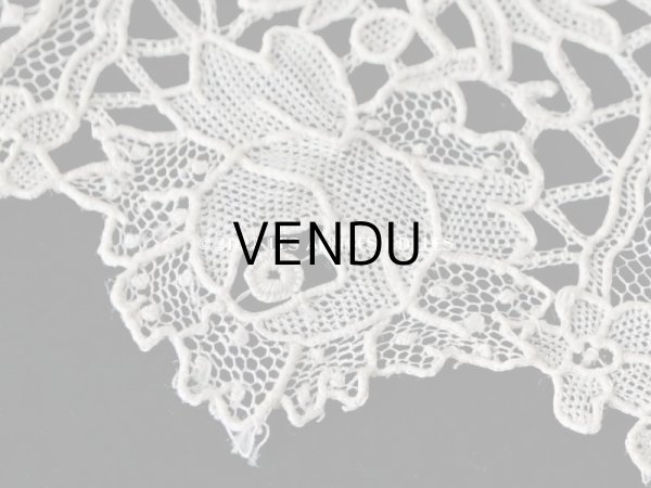 画像6: 19世紀末 アンティーク ニードルレース ポワンドガーズのボーダー 177cm 　幅4.2cm【ポワン・ド・ガーズ】  (6)