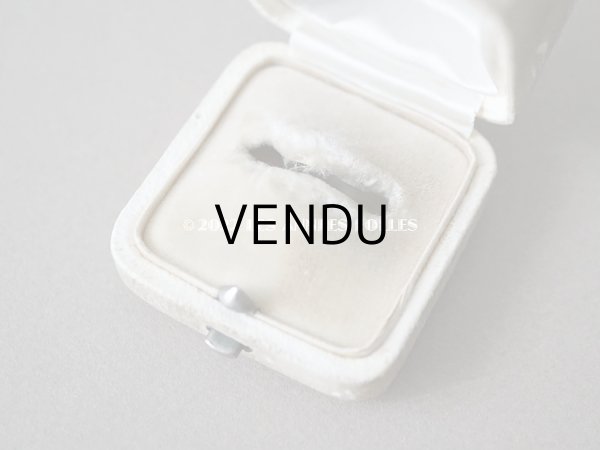 画像8: アンティーク 本革製 リングボックス 　ダブルモノグラムのメタルモチーフ付き　　ジュエリーボックス  (8)