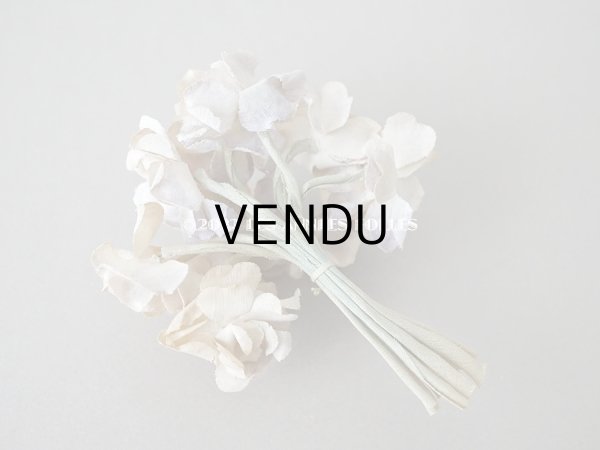 画像5: アンティーク 色褪せた布花 薄紫 (5)