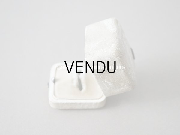 画像7: アンティーク 本革製 リングボックス 　ダブルモノグラムのメタルモチーフ付き　　ジュエリーボックス  (7)