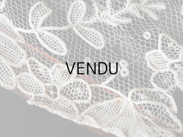 画像11: 19世紀　アンティーク ファン ポワンドローズ  【ポワン・ド・ローズ】【ポワン・ド・ガーズ】 (11)