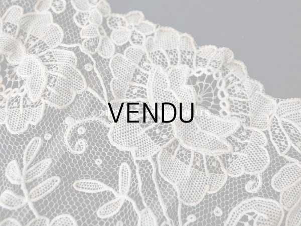 画像18: 19世紀　アンティーク ファン ポワンドローズ  【ポワン・ド・ローズ】【ポワン・ド・ガーズ】 (18)