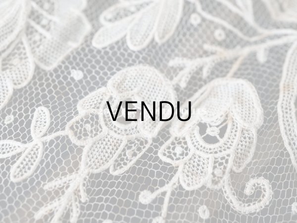 画像17: 19世紀　アンティーク ファン ポワンドローズ  【ポワン・ド・ローズ】【ポワン・ド・ガーズ】 (17)