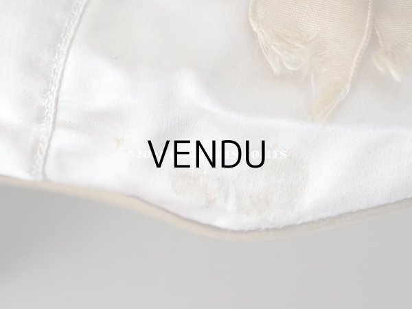 画像8: 1860~1870年代 ナポレオン3世時代 アンティーク 小さなシューズ パウダーピンクのシルクサテン (8)