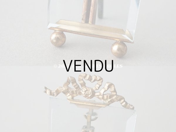 画像3: アンティーク ドール用 小さなフォトフレーム  リボンモチーフ付き (3)