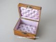 画像1: アンティーク モシュリンヌ　菫のジュエリーボックス シルク製クッション (1)