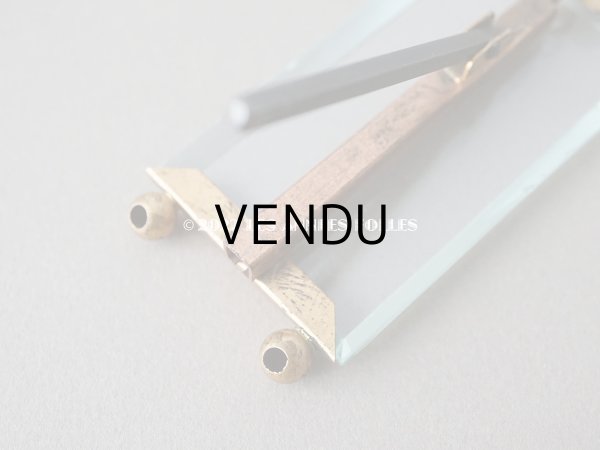 画像6: アンティーク ドール用 小さなフォトフレーム  リボンモチーフ付き (6)