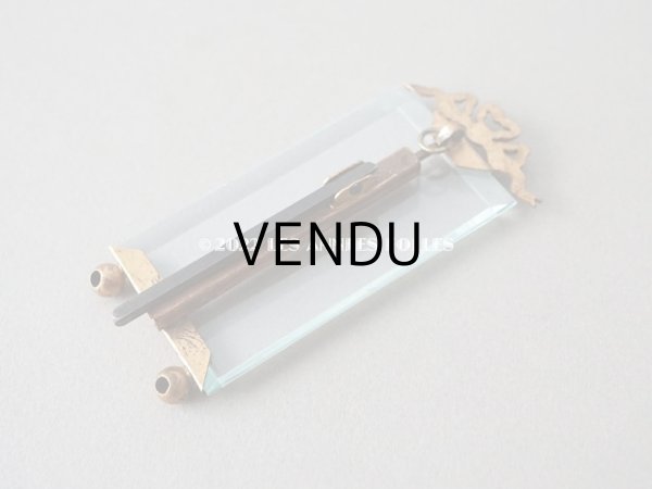 画像7: アンティーク ドール用 小さなフォトフレーム  リボンモチーフ付き (7)