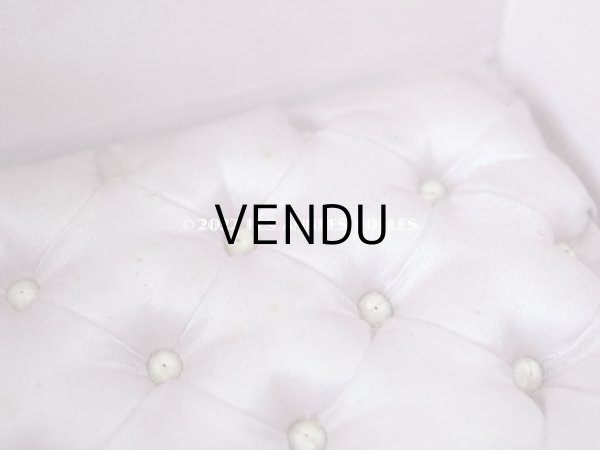 画像12: アンティーク モシュリンヌ　菫のジュエリーボックス シルク製クッション (12)