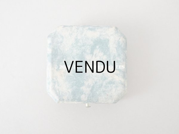 画像4: 1900年代 アンティーク ジュエリーボックス 金彩入り グリーンのマーブル (4)