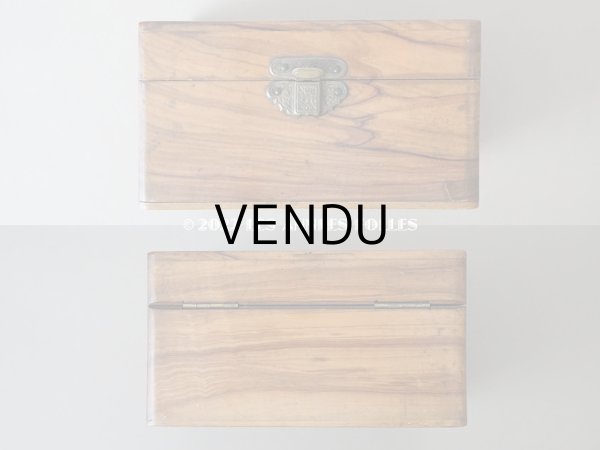 画像7: アンティーク モシュリンヌ　菫のジュエリーボックス シルク製クッション (7)