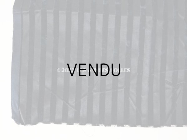 画像5: 1920年代 アンティーク ファブリック ストライプ シルク製ベルベット＆サテン 36×47cm (5)