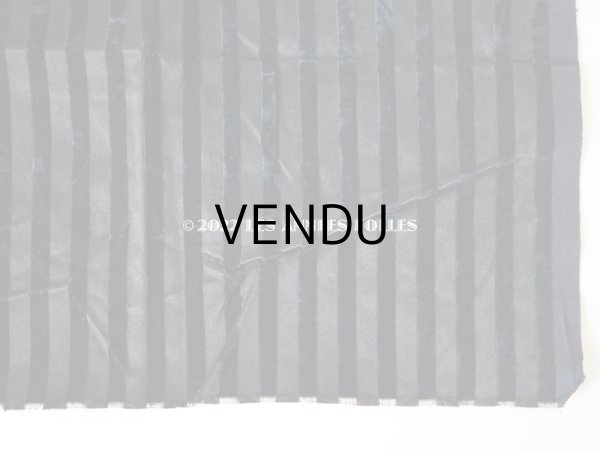 画像7: 1920年代 アンティーク ファブリック ストライプ シルク製ベルベット＆サテン 36×47cm (7)