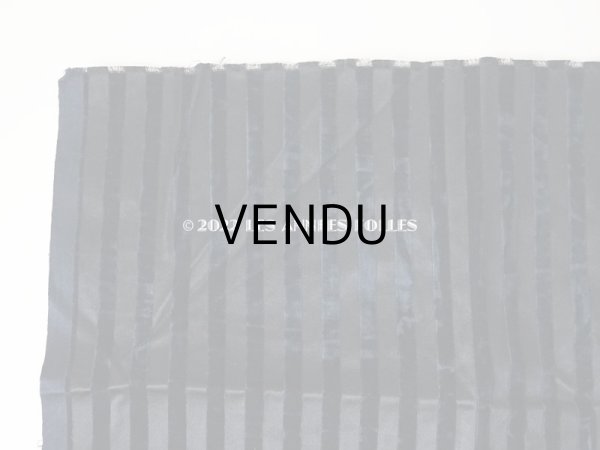 画像4: 1920年代 アンティーク ファブリック ストライプ シルク製ベルベット＆サテン 36×47cm (4)