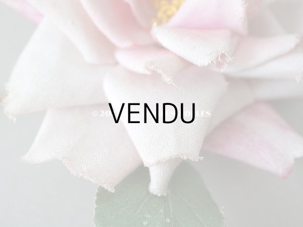 画像3: 1900年代 アンティーク　薔薇の大きな布花 淡いピンク　 (3)