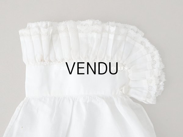 画像11: 1900年代 アンティーク 付け袖 手編みのヴァランシエンヌレース付きプリーツのフリル (11)