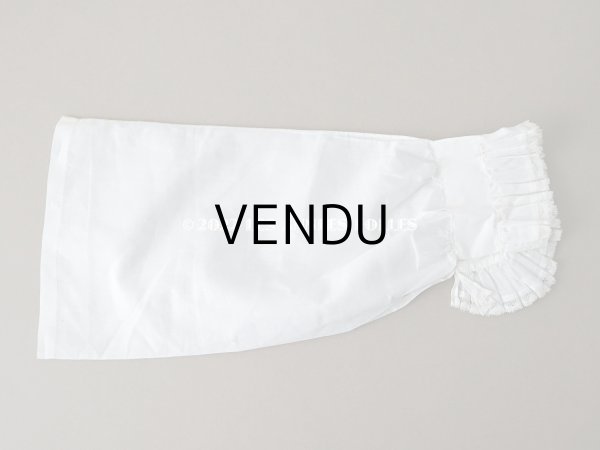 画像4: 1900年代 アンティーク 付け袖 手編みのヴァランシエンヌレース付きプリーツのフリル (4)