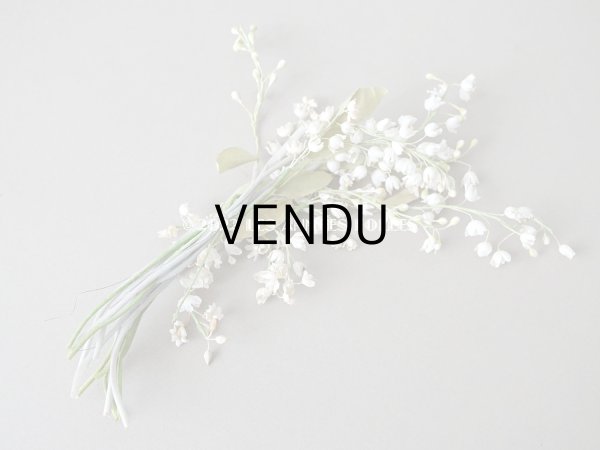 画像6: 1900年代 アンティーク 鈴蘭の布花 (6)