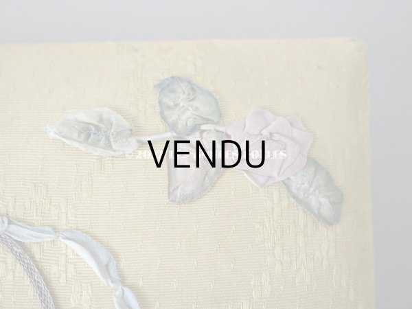 画像5: 1920年代  アンティーク リボン刺繍入り お菓子箱   (5)