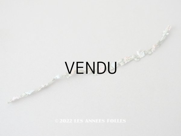 画像2: アンティーク シルク製 薔薇のロココトリム 19cm (2)