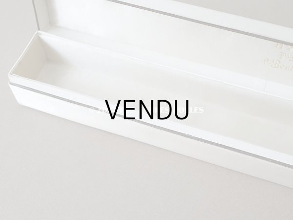 画像18: 1900年代 アンティーク  箱入り　天使の大きなファン シャンティイレース＆マザーオブパール (18)