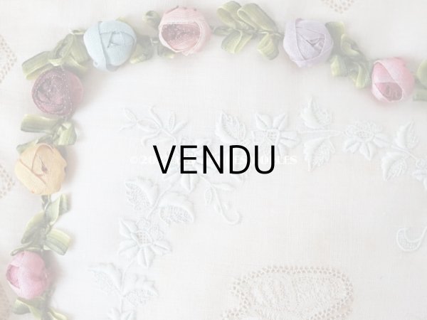 画像12: 1900年代　新品同様 アンティーク シルク製 ランジェリーケース ロココトリム＆ホワイトワーク＆レース パウダーピンク ランジェリー用ポシェット  (12)