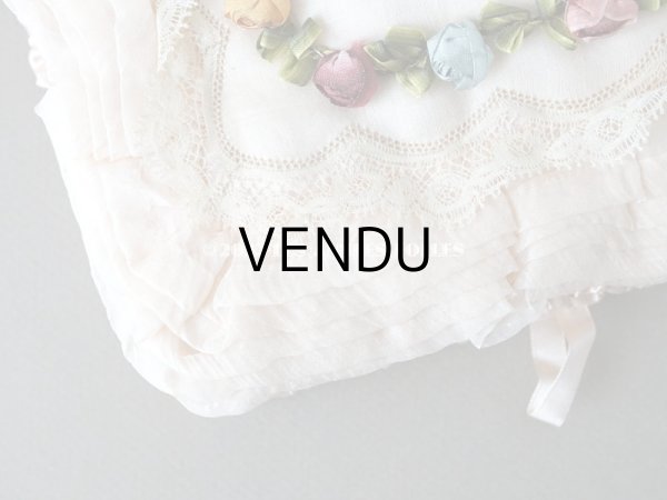 画像5: 1900年代　新品同様 アンティーク シルク製 ランジェリーケース ロココトリム＆ホワイトワーク＆レース パウダーピンク ランジェリー用ポシェット  (5)