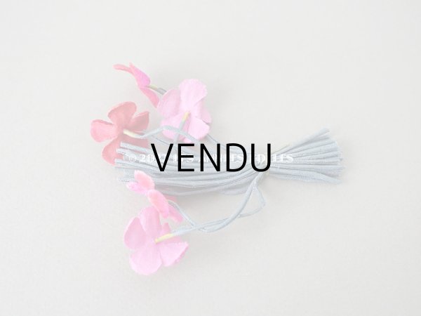 画像6: アンティーク ベルベットの小さな布花　ドールハット用 (6)