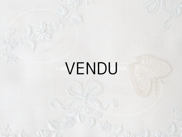 画像20: 1900年代　新品同様 アンティーク シルク製 ランジェリーケース ロココトリム＆ホワイトワーク＆レース パウダーピンク ランジェリー用ポシェット  (20)