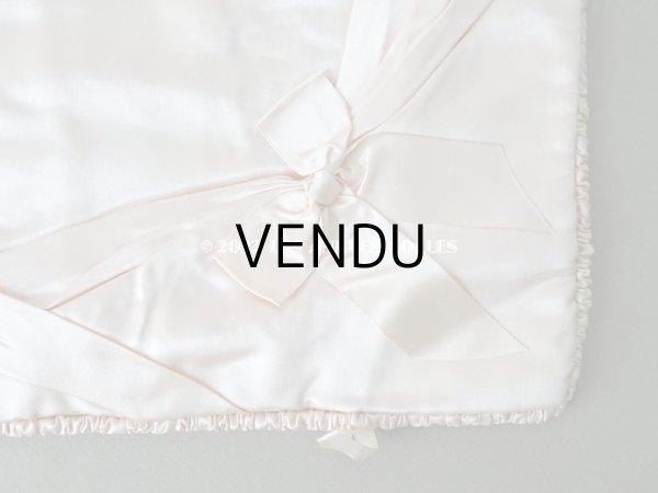 画像18: 1900年代　新品同様 アンティーク シルク製 ランジェリーケース ロココトリム＆ホワイトワーク＆レース パウダーピンク ランジェリー用ポシェット  (18)