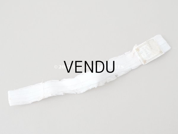 画像2: 1900年代 未使用 アンティーク　ピンクのリボンで結ばれたレース  3.5m 19mm幅  (2)