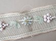 画像13: 19世紀末 アンティーク トリム リボン刺繍 4.65m  約5.4cm幅  (13)