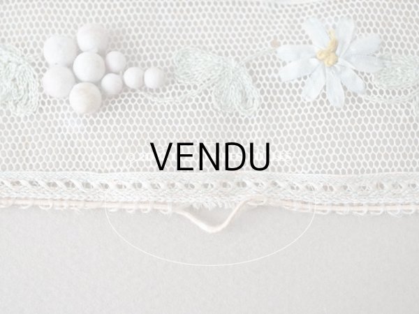 画像12: 19世紀末 アンティーク トリム リボン刺繍 4.65m  約5.4cm幅  (12)